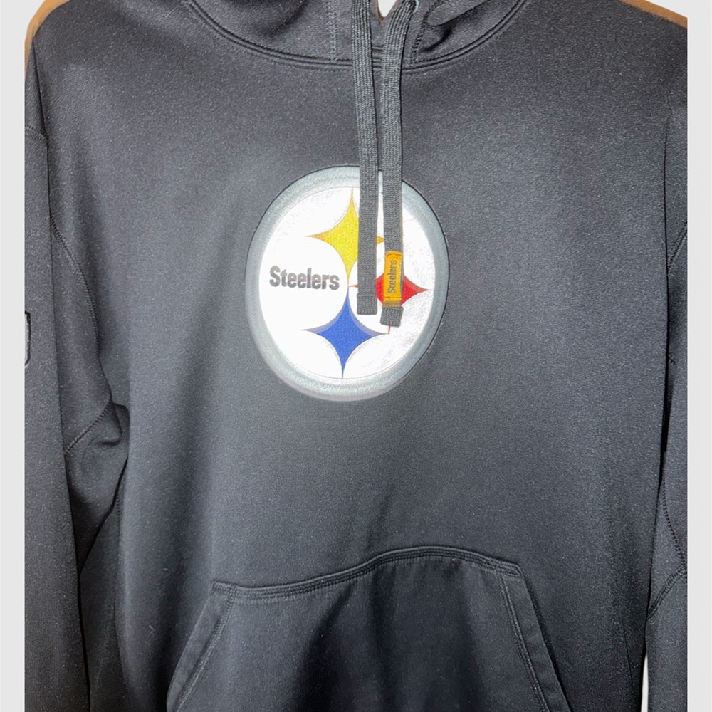 Nike Black Bomber Jacket with Steelers Logo